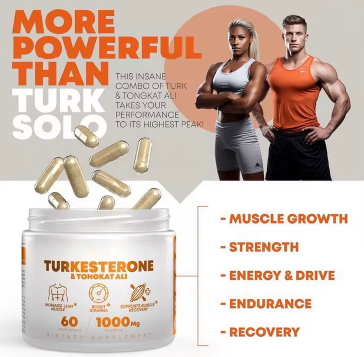 Turkesterone & Tongkat Ali- 1000mg(60 capsule)